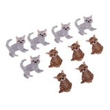 Max 10 Pieces/pack Embroidered Animal Patches Iron on Applique Badge Cat