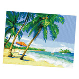 Maxbell 1 Set Stamped Cross Stitch Kits Material Package with Seaside Scenery