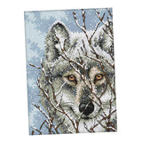 Max Stamped Cross Stitch Kits Embroidery Package - Snow Wolf 14CT 21x30cm