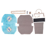 Max Purse Making Kits with Purse Frame & Metal Chain for Beginners Adults TD013