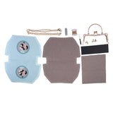 Max Purse Making Kits with Purse Frame & Metal Chain for Beginners Adults TD014