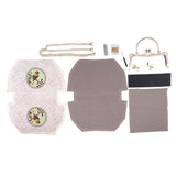 Max Purse Making Kits with Purse Frame & Metal Chain for Beginners Adults TD017