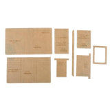Max 8 Pieces Acrylic Wallet Stencil Template Set DIY Leather Wallet Purse