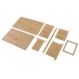 Max 8 Pieces Acrylic Wallet Stencil Template Set DIY Leather Wallet Purse