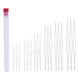 Maxbell 19 Pieces/Set Threading Needles for Beading with Big Eye Accessories