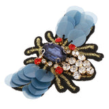 Max 4Pcs/set Bees Sequins Rhinestone Beaded Applique Patches Embellishments