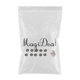 Maxbell 10 Sets Rose Shape Rapid Rivets Studs Punk Spikes Rivet DIY Leather Crafts