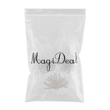 Max Maxb 3 Pieces Faux Pearl Flower Patch Sew on Motif Applique DIY Clothes Decor