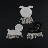 Max Maxb 3pcs Animal Beaded Rhinestone Applique Patch Embellishment DIY Clothes Decor