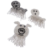 Max Maxb 3pcs Animal Beaded Rhinestone Applique Patch Embellishment DIY Clothes Decor