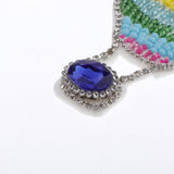 Max Maxb 2 Pieces Rhinestone Bead Patch Sew on Motif Applique DIY Garment Accessories