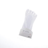 2 Pairs Women No Show Socks Non Slip Low Cut Five Toe Mesh Socks White