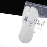 Unisex 2 Toe Flip Flop Socks Tabi Socks Low Cut Cotton Boat Socks White