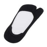Maxbell Women No Show Socks Tabi Socks Non Slip Low Cut Cotton Boat Socks Black