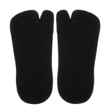 Maxbell Women No Show Socks Tabi Socks Non Slip Low Cut Cotton Boat Socks Black