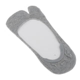 Maxbell Women No Show Socks Tabi Socks Non Slip Low Cut Cotton Boat Socks Gray