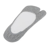Maxbell Women No Show Socks Tabi Socks Non Slip Low Cut Cotton Boat Socks Gray