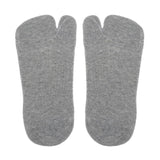 Maxbell Women No Show Socks Tabi Socks Non Slip Low Cut Cotton Boat Socks Gray