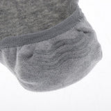 Maxbell Women No Show Socks Tabi Socks Non Slip Low Cut Cotton Boat Socks Gray