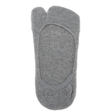 Maxbell Women No Show Socks Tabi Socks Non Slip Low Cut Cotton Boat Socks Gray