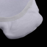 Maxbell Women No Show Socks Tabi Socks Non Slip Low Cut Cotton Boat Socks White
