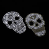 Max Maxb 6 Pieces DIY Skull Rhinestone Patch Appliques Iron on Bags Clothes Sewing