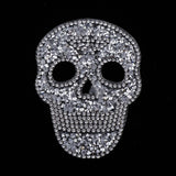 Max Maxb 6 Pieces DIY Skull Rhinestone Patch Appliques Iron on Bags Clothes Sewing