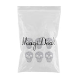 Max Maxb 6 Pieces DIY Skull Rhinestone Patch Appliques Iron on Bags Clothes Sewing