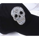 Max Maxb 6 Pieces DIY Skull Rhinestone Patch Appliques Iron on Bags Clothes Sewing