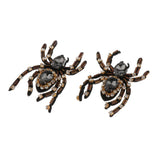 Max Maxb 2 Pieces Spider Rhinestone Patch Sew on/Iron on Applique DIY Sewing Supplies