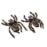 Max Maxb 2 Pieces Spider Rhinestone Patch Sew on/Iron on Applique DIY Sewing Supplies
