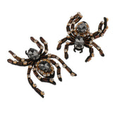 Max Maxb 2 Pieces Spider Rhinestone Patch Sew on/Iron on Applique DIY Sewing Supplies