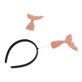 Mermaid Tail Headband Hair Hoop Cosplay Party Fancy Dress Headwear Champagne