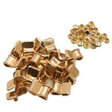 Max Maxb 20pcs bronze shoelace rivet buckles hook eyelet for hiking climbing boots