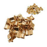 Max Maxb 20pcs bronze shoelace rivet buckles hook eyelet for hiking climbing boots