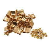 Max Maxb 20pcs bronze shoelace rivet buckles hook eyelet for hiking climbing boots