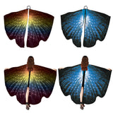 Max Butterfly Wings Shawl Cape Cloak Festival Fairy Party Costume Multicolor