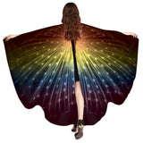 Max Butterfly Wings Shawl Cape Cloak Festival Fairy Party Costume Multicolor