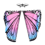 Max Butterfly Wings Shawl Scarves with Eyemask Party Cosplay Props for Kids