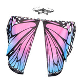 Max Butterfly Wings Shawl Scarves with Eyemask Party Cosplay Props for Kids