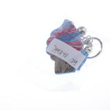 Max Cute Ice Cream Shaped Pendant Diamante Key Ring Purse Bag Charms Decor