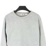 Mens Sweatshirt Plain Fleece Sweat Top Pullover Crew Neck Jumper Gray M