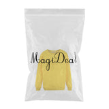 Max Maxb Unisex Crewneck Fleece Sweatshirt Plain Pullover Crew Neck Jumper Yellow 3XL