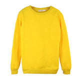 Max Maxb Unisex Crewneck Fleece Sweatshirt Plain Pullover Crew Neck Jumper Yellow 3XL