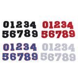 Max 10pcs /set 0-9 Number Fabric Patches Applique for Sewing Crafts Black