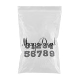 Max 10pcs /set 0-9 Number Fabric Patches Applique for Sewing Crafts Black