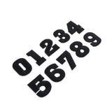 Max 10pcs /set 0-9 Number Fabric Patches Applique for Sewing Crafts Black