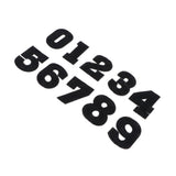 Max 10pcs /set 0-9 Number Fabric Patches Applique for Sewing Crafts Black
