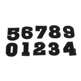 Max 10pcs /set 0-9 Number Fabric Patches Applique for Sewing Crafts Black