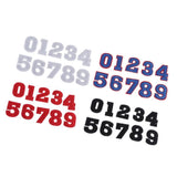 Max 10pcs /set 0-9 Number Fabric Patches Applique for Sewing Crafts Black